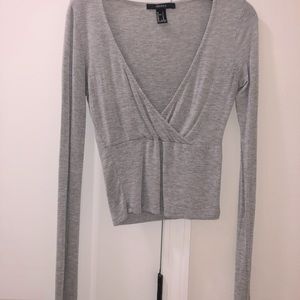 Forever 21 long sleeve crisscross over top